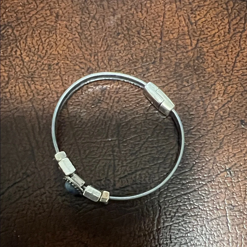 Silver and Blue Stone Bracelet Cindy Shafer - Picture 2 of 6